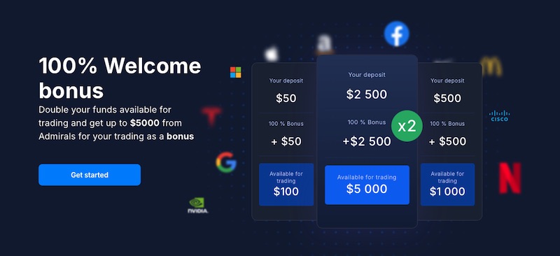 Double Your Trading Power with Admirals’ 100% Welcome Bonus – Up to $5,000 Available